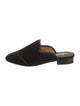 The Office of Angela Scott Velvet Grosgrain Trim Mules