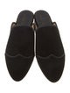 The Office of Angela Scott Velvet Grosgrain Trim Mules