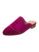 The Office of Angela Scott Velvet Grosgrain Trim Mules