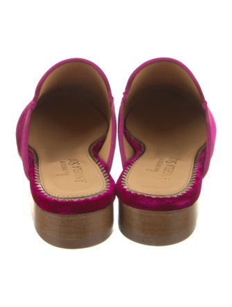 The Office of Angela Scott Velvet Grosgrain Trim Mules