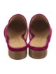 The Office of Angela Scott Velvet Grosgrain Trim Mules