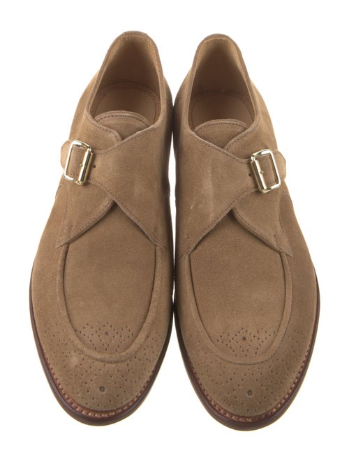 The Office of Angela Scott Suede Monk Straps
