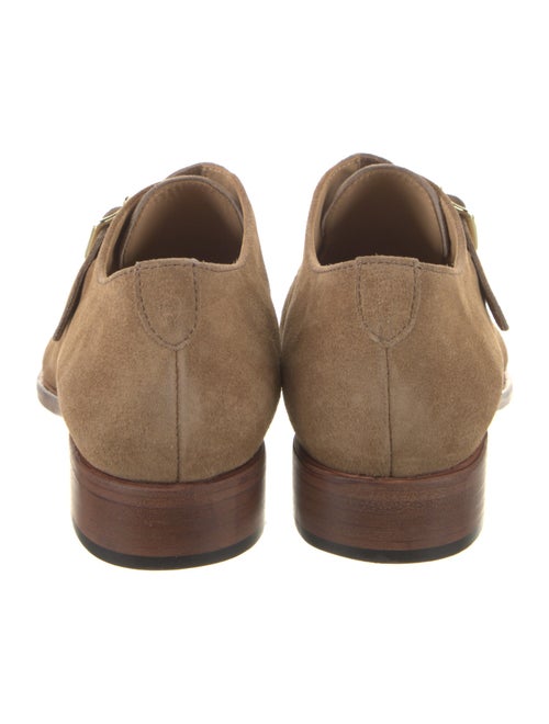 The Office of Angela Scott Suede Monk Straps