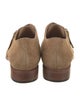 The Office of Angela Scott Suede Monk Straps