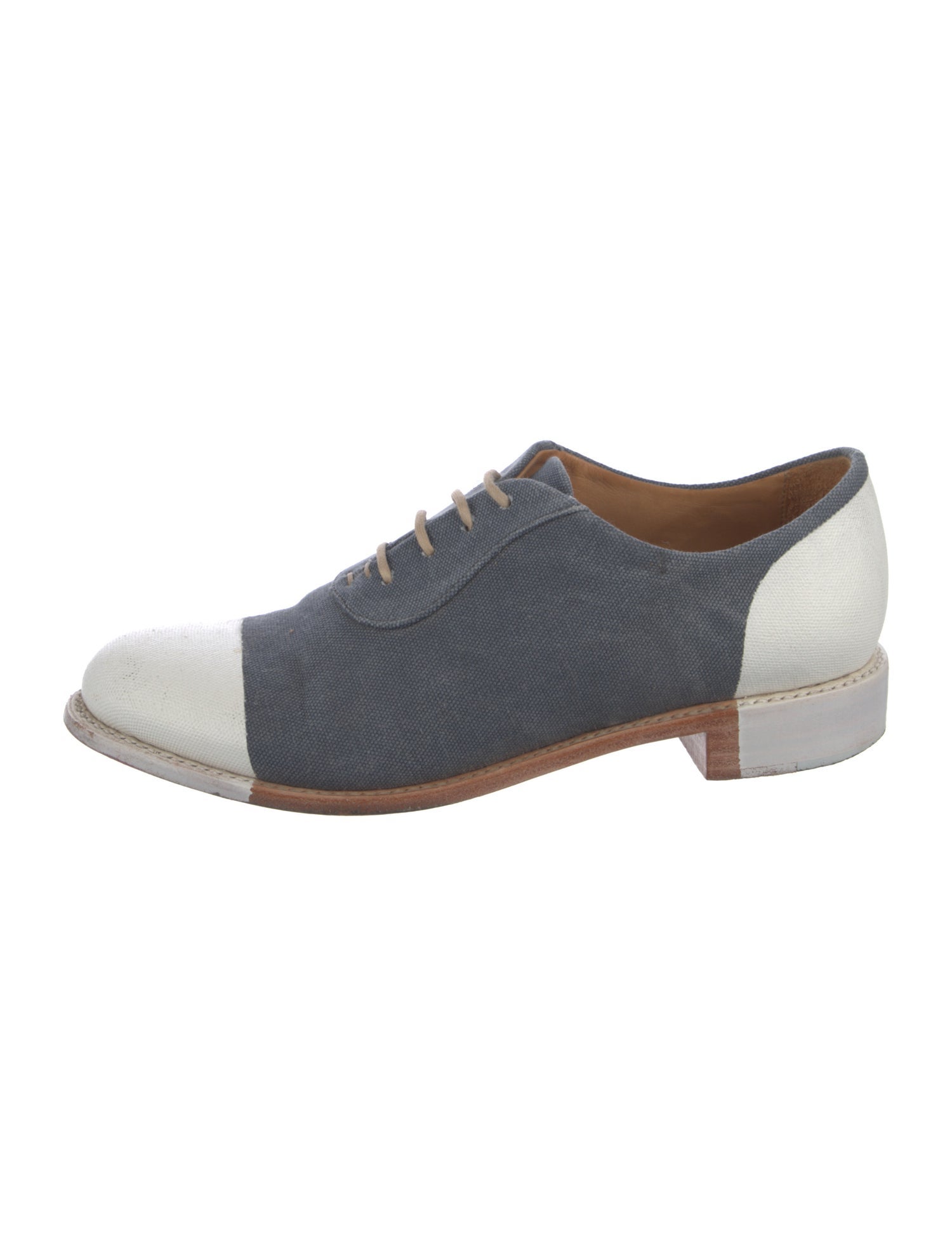 The Office of Angela Scott Canvas Oxfords