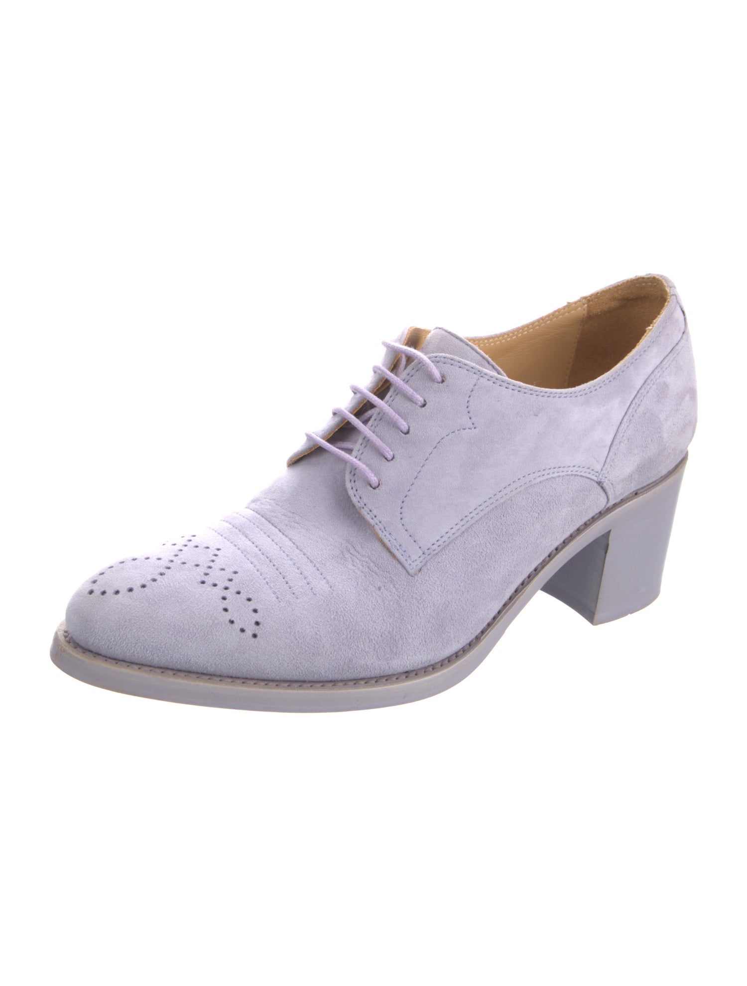 The Office of Angela Scott Suede Pumps