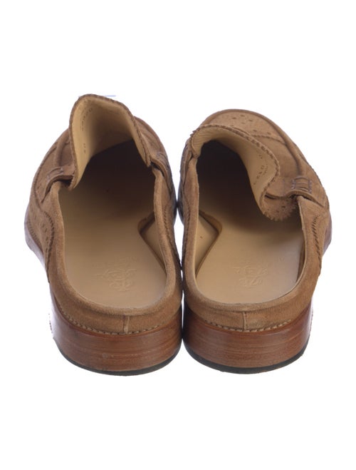 The Office of Angela Scott Suede Lasercut Accents Mules