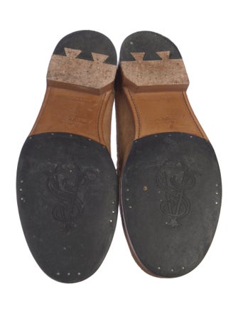 The Office of Angela Scott Suede Lasercut Accents Mules