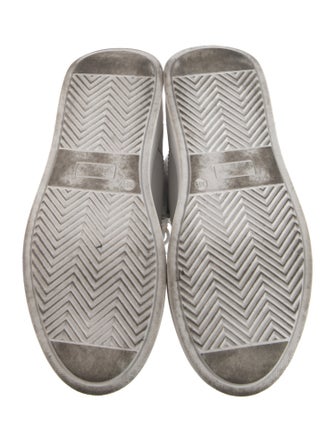 The Office of Angela Scott Leather Wedge Sneakers