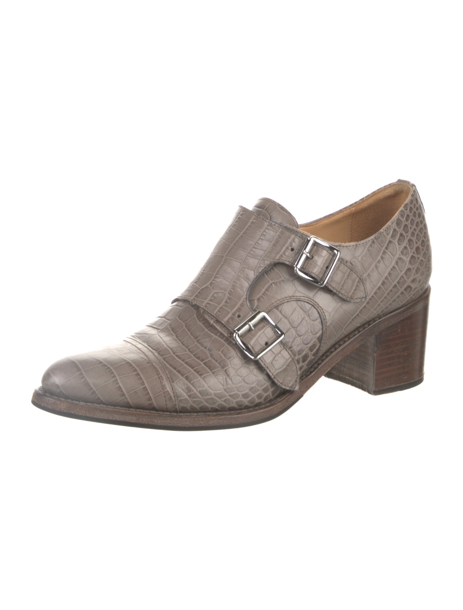 The Office of Angela Scott Leather Pumps