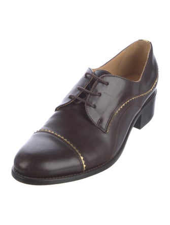 The Office of Angela Scott Leather Oxfords