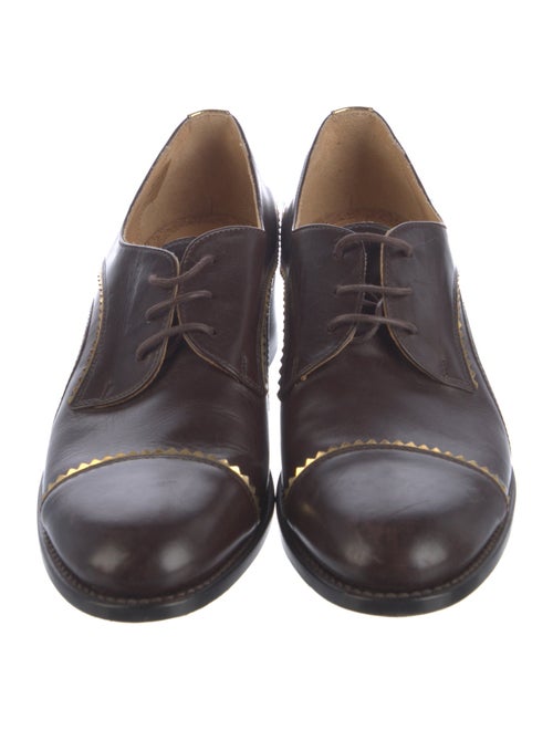 The Office of Angela Scott Leather Oxfords