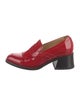 The Office of Angela Scott Patent Leather Fringe Trim Accent Pumps