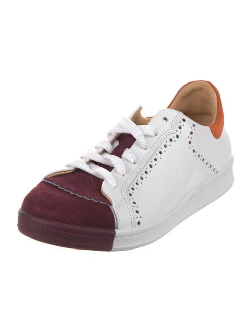 The Office of Angela Scott Leather Printed Sneakers