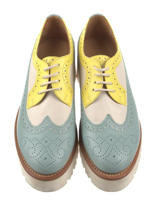 The Office of Angela Scott Leather Lasercut Accents Oxfords