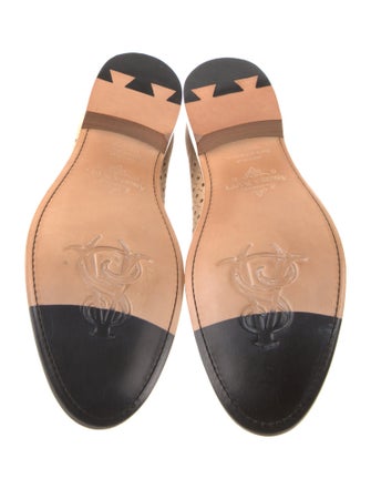 The Office of Angela Scott Suede Lasercut Accents Oxfords