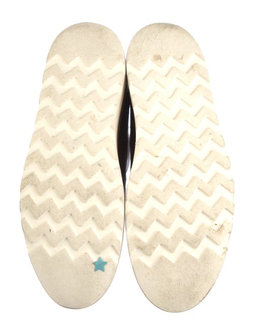 The Office of Angela Scott Leather Lasercut Accents Lace-Up Boots