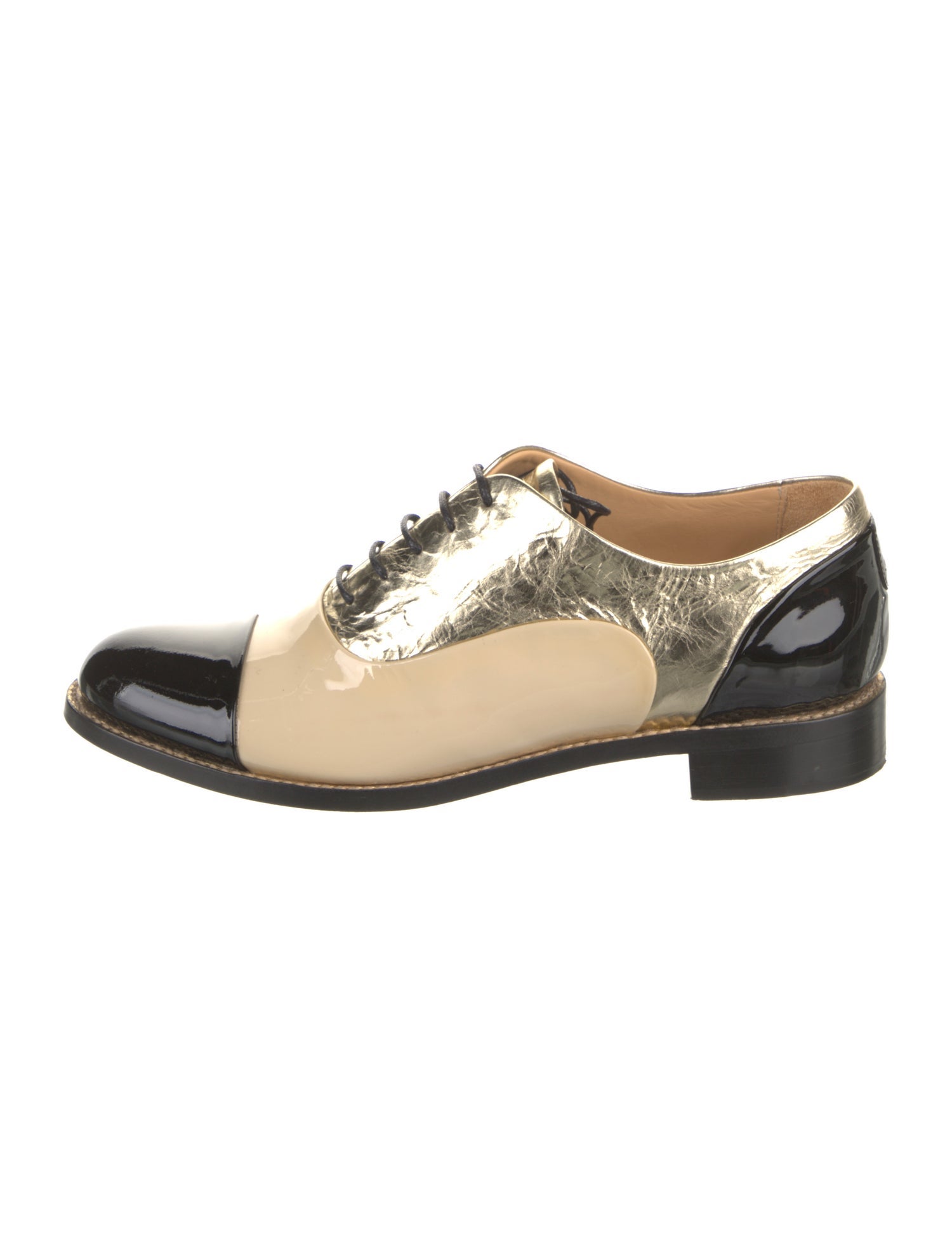 The Office of Angela Scott Patent Leather Oxfords