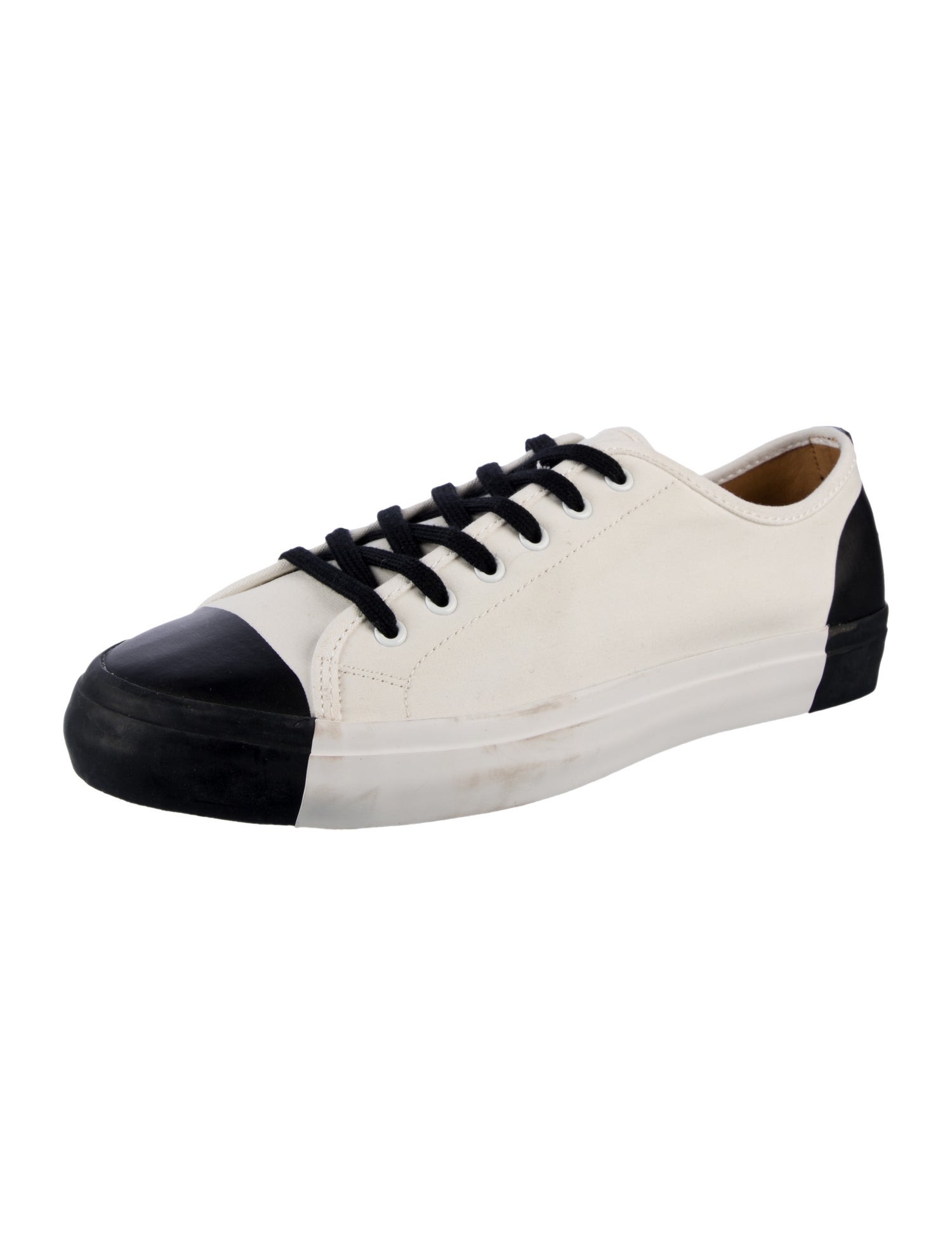 The Office of Angela Scott Canvas Colorblock Pattern Sneakers