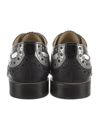 The Office of Angela Scott Leather Lasercut Accents Oxfords