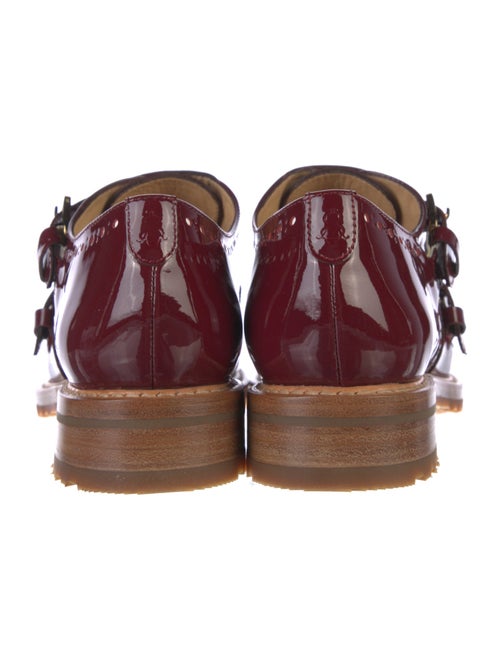 The Office of Angela Scott Patent Leather Lasercut Accents Loafers