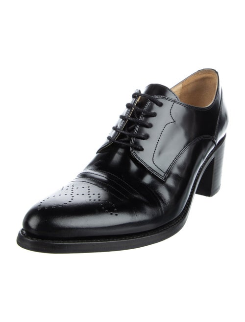 The Office of Angela Scott Leather Pumps