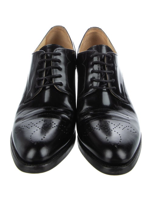 The Office of Angela Scott Leather Pumps