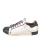 The Office of Angela Scott Leather Colorblock Pattern Sneakers