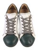 The Office of Angela Scott Leather Colorblock Pattern Sneakers