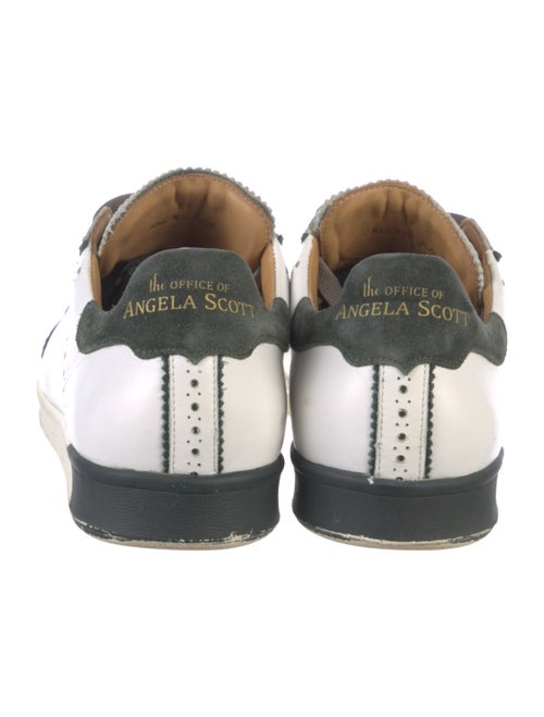 The Office of Angela Scott Leather Colorblock Pattern Sneakers