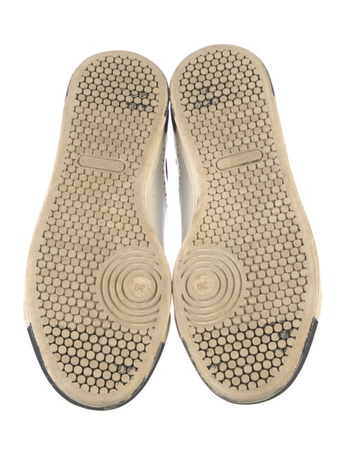 The Office of Angela Scott Leather Colorblock Pattern Sneakers