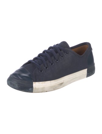 The Office of Angela Scott Canvas Colorblock Pattern Sneakers