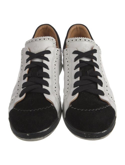 The Office of Angela Scott Leather Sneakers