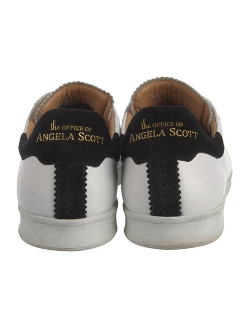 The Office of Angela Scott Leather Sneakers