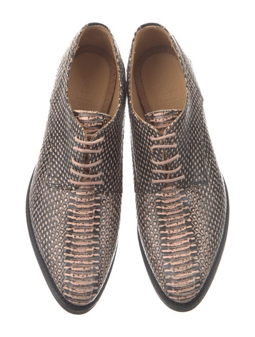 The Office of Angela Scott Leather Printed Pumps