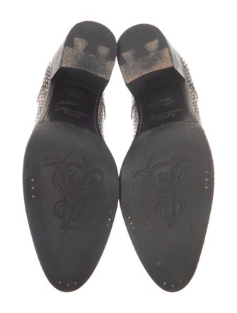 The Office of Angela Scott Leather Printed Pumps