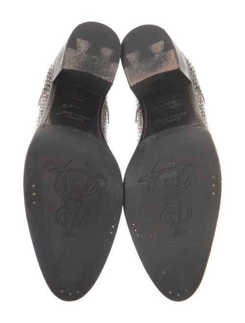 The Office of Angela Scott Leather Printed Pumps