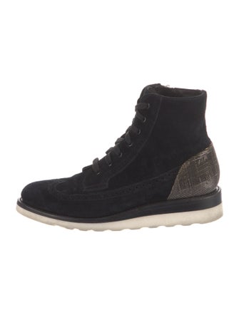 The Office of Angela Scott Suede Sneakers