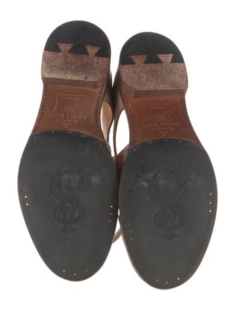 The Office of Angela Scott Suede Lasercut Accents Oxfords