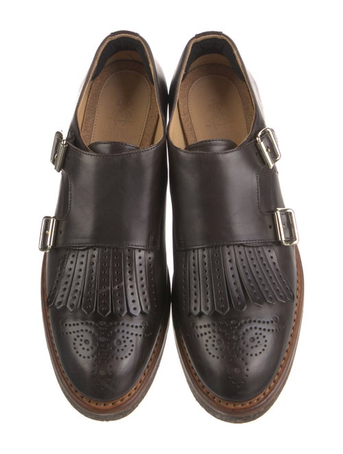 The Office of Angela Scott Leather Sneakers