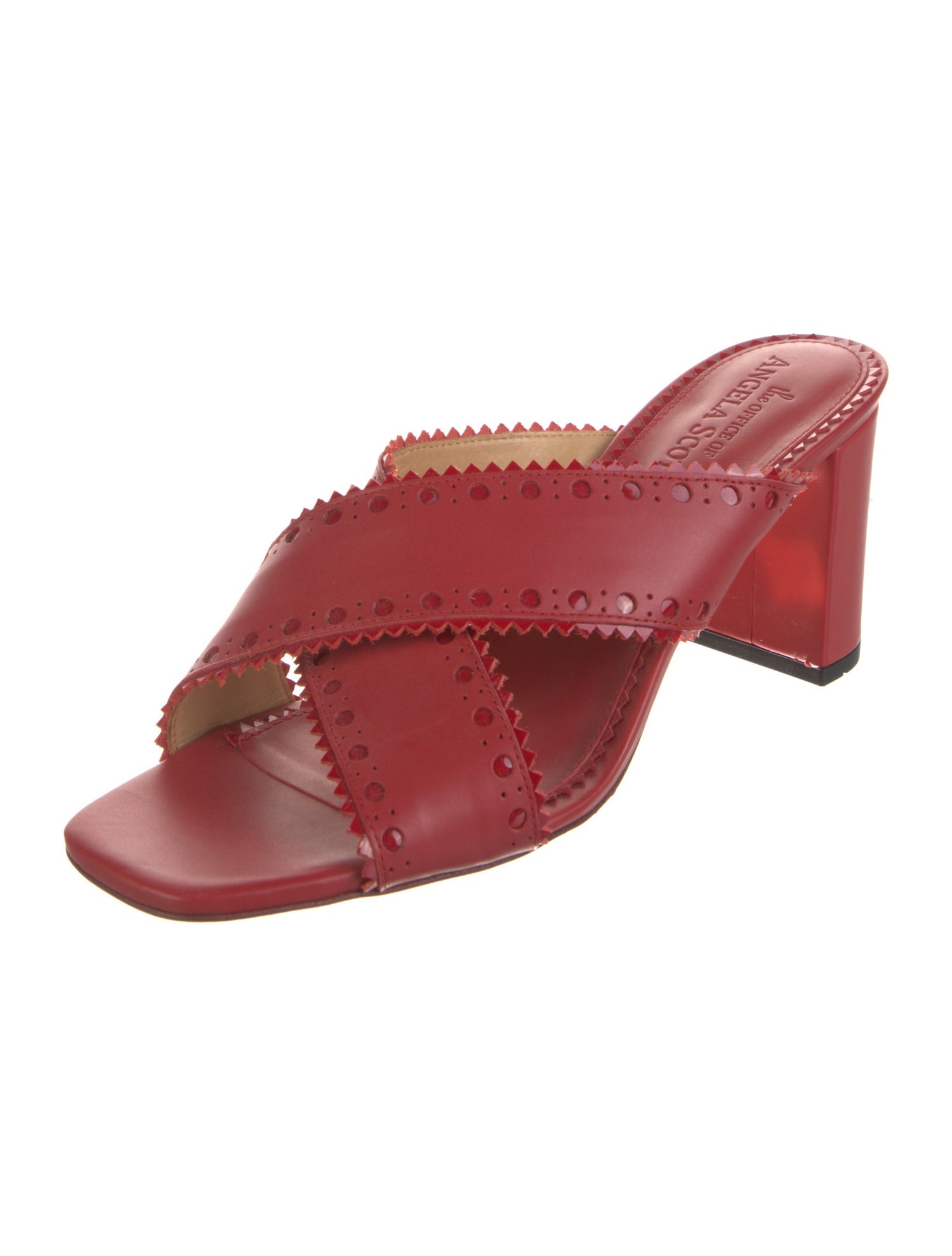 The Office of Angela Scott Leather Slides