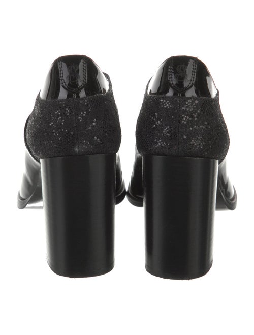 The Office of Angela Scott Patent Leather Sequin Embellishments Pumps