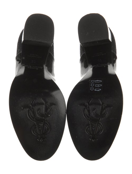 The Office of Angela Scott Patent Leather Sequin Embellishments Pumps