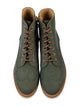 The Office of Angela Scott Suede Beaded Accents Lace-Up Boots
