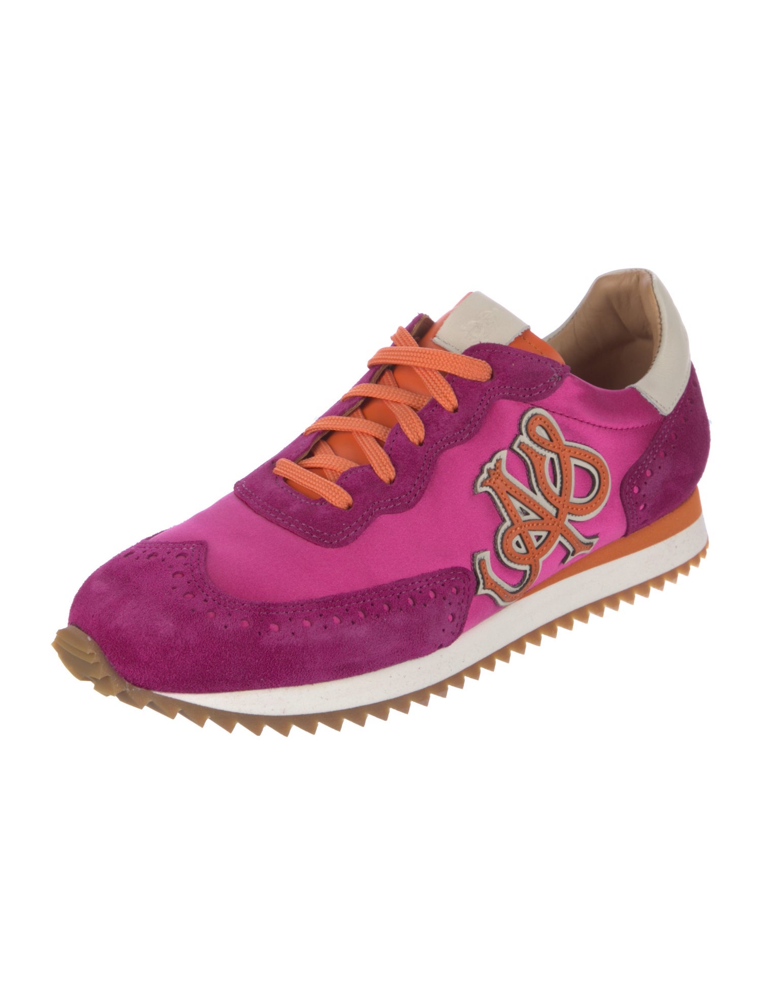 The Office of Angela Scott Satin Printed Sneakers