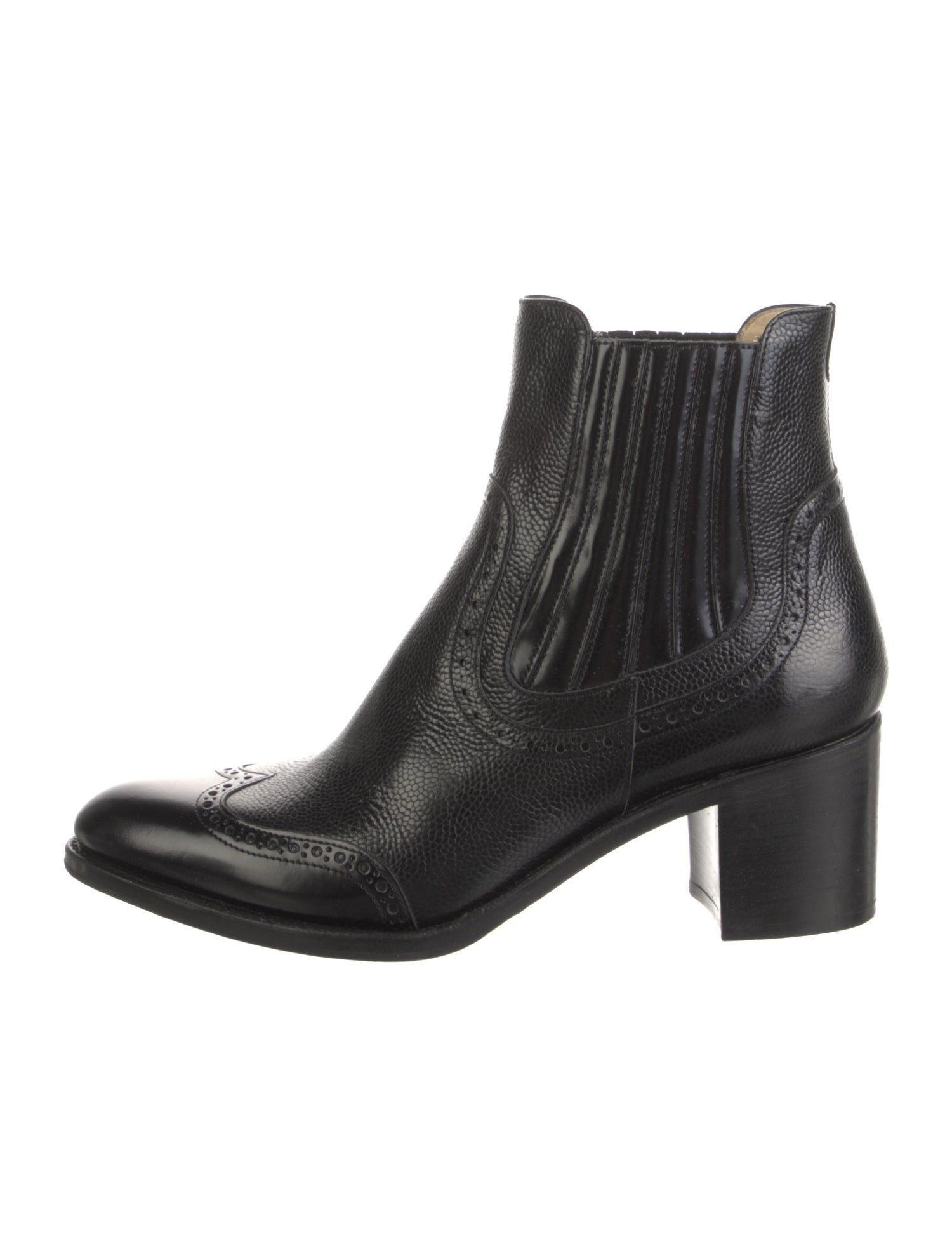 The Office of Angela Scott Leather Chelsea Boots