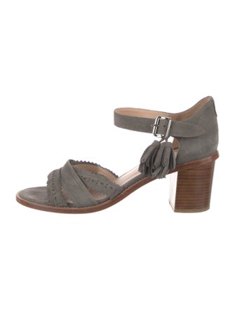 The Office of Angela Scott Suede Sandals