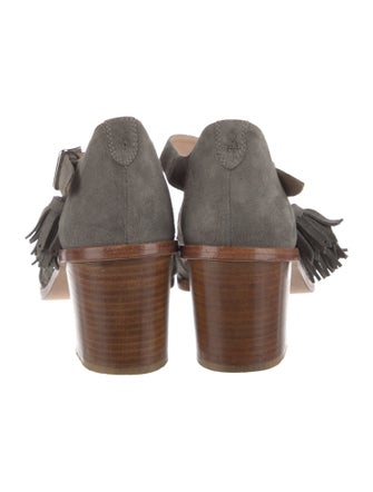 The Office of Angela Scott Suede Sandals