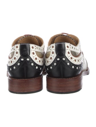 The Office of Angela Scott Leather Lasercut Accents Oxfords
