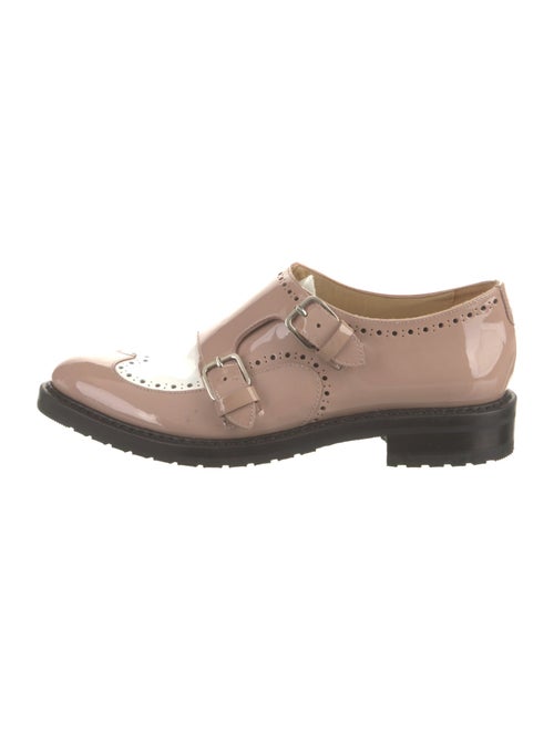 The Office of Angela Scott Patent Leather Cutout Accent Oxfords